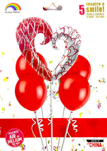 Load image into Gallery viewer, Die Cut Heart Foil Balloon Set
