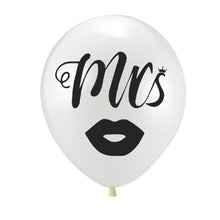 Load image into Gallery viewer, Mr &amp; Mrs. Printed Balloons
