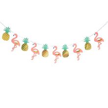 Load image into Gallery viewer, Flamingo Garland Banner
