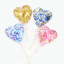 Load image into Gallery viewer, Confetti Heart Shaped Balloon
