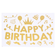 Load image into Gallery viewer, Happy Birthday Transparent Balloon Sticker

