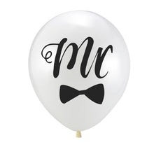Load image into Gallery viewer, Mr &amp; Mrs. Printed Balloons
