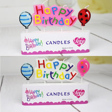 Load image into Gallery viewer, Birthday Candles with Balloon Design
