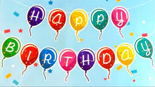 Load image into Gallery viewer, Happy Birthday Balloon Shape Banner
