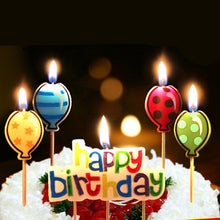 Load image into Gallery viewer, Birthday Candles with Balloon Design

